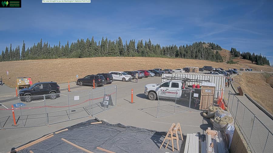 Hurricane Ridge: parking lot