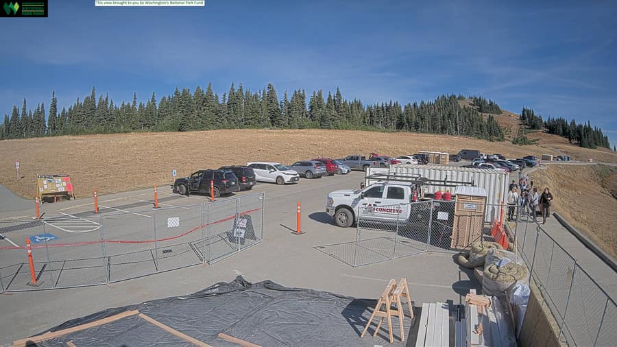 Hurricane Ridge: parking lot