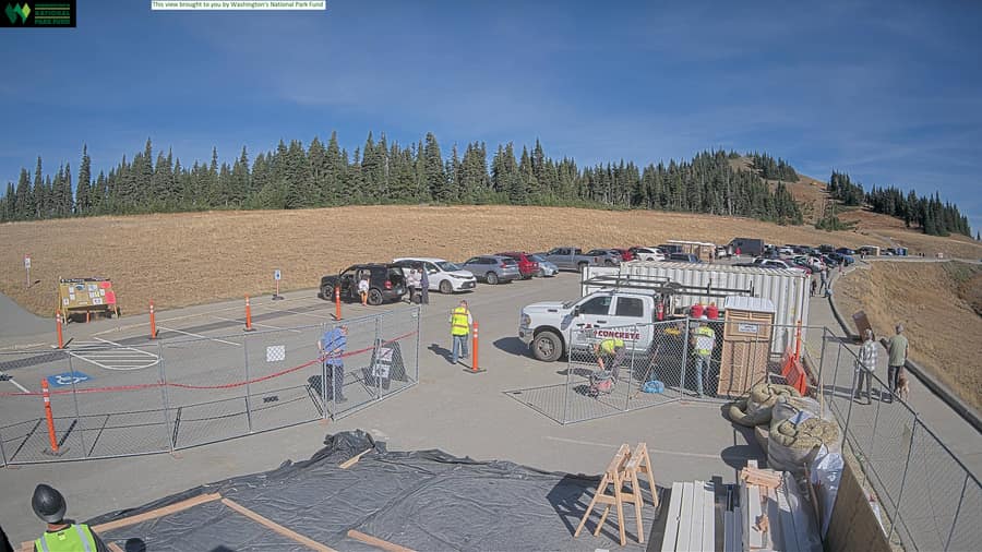 Hurricane Ridge: parking lot