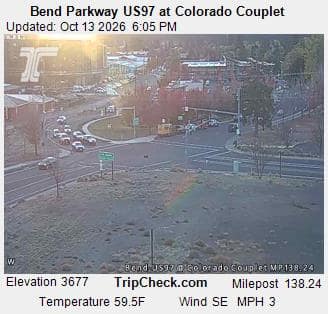 Bend Parkway US97 at Colorado Couplet