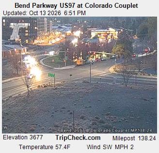 Bend Parkway US97 at Colorado Couplet