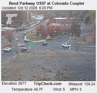 Bend Parkway US97 at Colorado Couplet