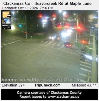 Clackamas Co - Beavercreek Rd at Maple Lane