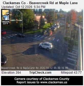 Clackamas Co - Beavercreek Rd at Maple Lane