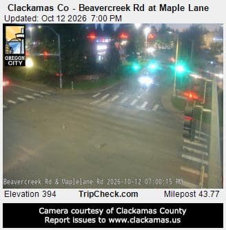 Clackamas Co - Beavercreek Rd at Maple Lane