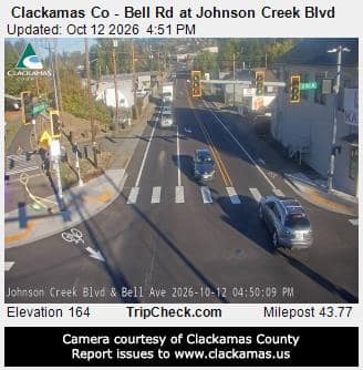 Clackamas Co - Bell Rd at Johnson Creek Blvd