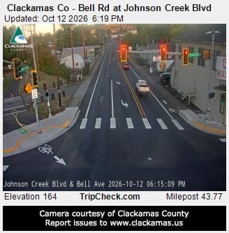 Clackamas Co - Bell Rd at Johnson Creek Blvd