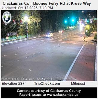 Clackamas Co - Boones Ferry Rd at Kruse Way