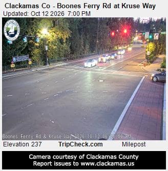 Clackamas Co - Boones Ferry Rd at Kruse Way