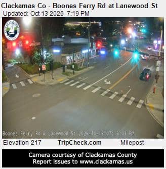 Clackamas Co - Boones Ferry Rd at Lanewood St