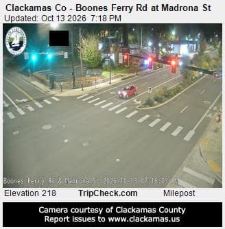 Clackamas Co - Boones Ferry Rd at Madrona St