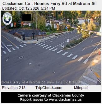 Clackamas Co - Boones Ferry Rd at Madrona St