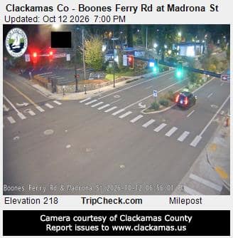 Clackamas Co - Boones Ferry Rd at Madrona St