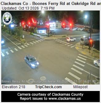 Clackamas Co - Boones Ferry Rd at Oakridge Rd and Reese Rd