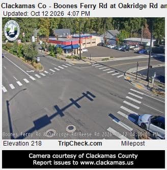Clackamas Co - Boones Ferry Rd at Oakridge Rd and Reese Rd