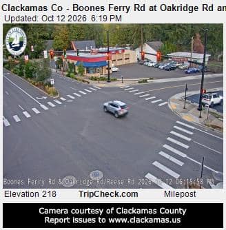 Clackamas Co - Boones Ferry Rd at Oakridge Rd and Reese Rd