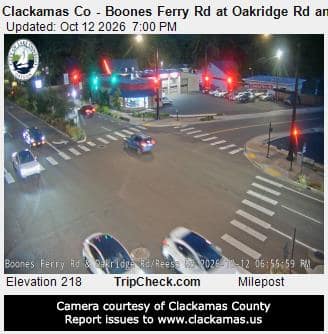 Clackamas Co - Boones Ferry Rd at Oakridge Rd and Reese Rd