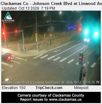 Clackamas Co - Johnson Creek Blvd at Linwood Ave and Flavel Dr