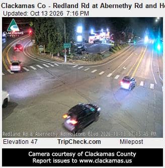 Clackamas Co - Redland Rd at Abernethy Rd and Holcomb Blvd