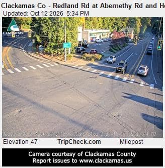 Clackamas Co - Redland Rd at Abernethy Rd and Holcomb Blvd