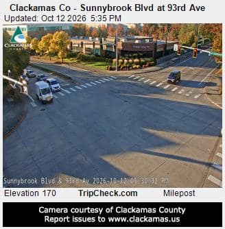 Clackamas Co - Sunnybrook Blvd at 93rd Ave