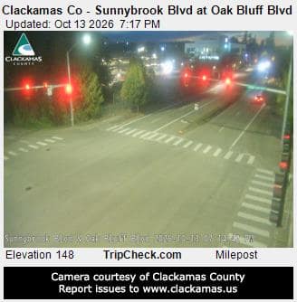 Clackamas Co - Sunnybrook Blvd at Oak Bluff Blvd