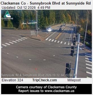 Clackamas Co - Sunnybrook Blvd at Sunnyside Rd
