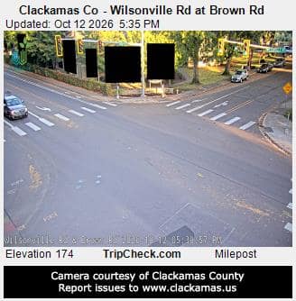Clackamas Co - Wilsonville Rd at Brown Rd