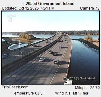 I-205 at Government Island