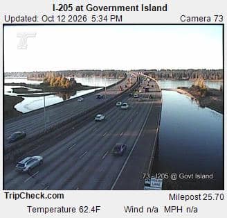 I-205 at Government Island