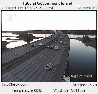 I-205 at Government Island