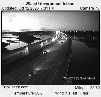 I-205 at Government Island