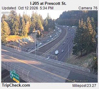 I-205 at Prescott St.