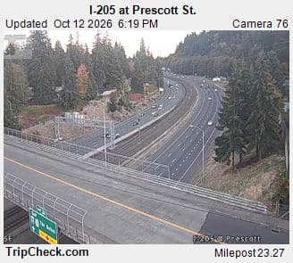 I-205 at Prescott St.