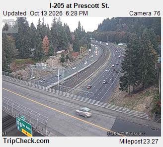 I-205 at Prescott St.