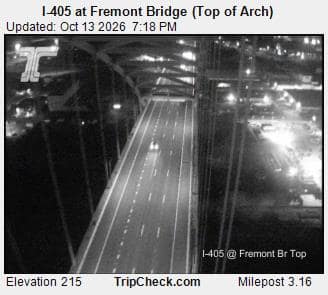 I-405 at Fremont Bridge (Top of Arch)