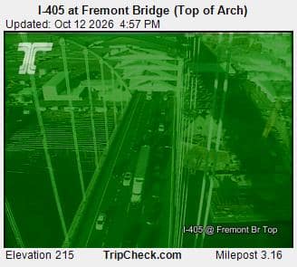 I-405 at Fremont Bridge (Top of Arch)