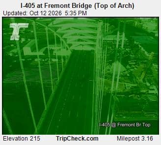 I-405 at Fremont Bridge (Top of Arch)