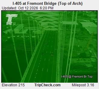 I-405 at Fremont Bridge (Top of Arch)