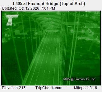 I-405 at Fremont Bridge (Top of Arch)