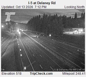 I-5 at Delaney Rd