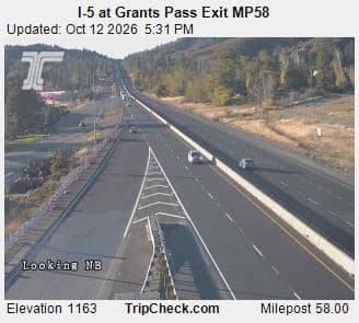 I-5 at Grants Pass Exit MP58