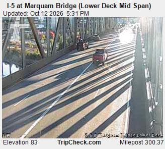 I-5 at Marquam Bridge (Lower Deck Mid Span)