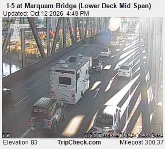 I-5 at Marquam Bridge (Lower Deck Mid Span)