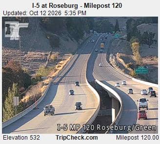I-5 at Roseburg - Milepost 120