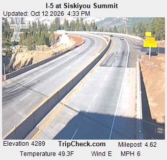 I-5 at Siskiyou Summit