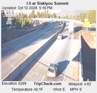 I-5 at Siskiyou Summit