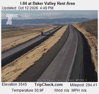 I-84 at Baker Valley Rest Area