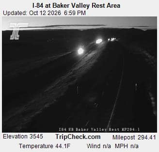 I-84 at Baker Valley Rest Area