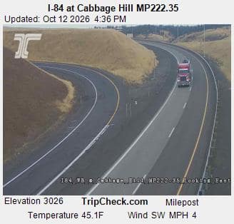 I-84 at Cabbage Hill MP222.35